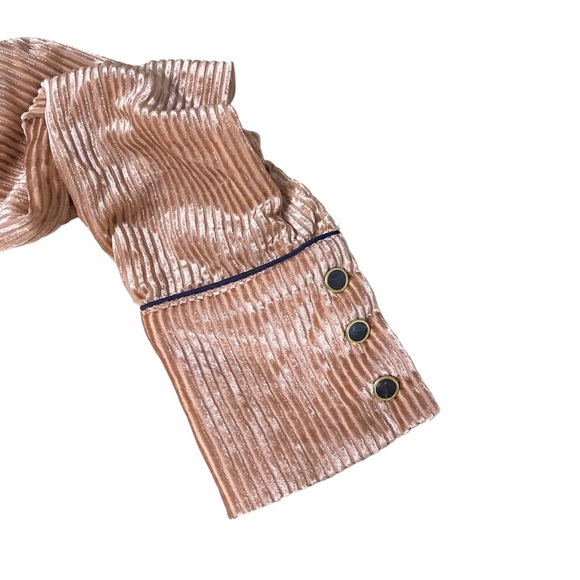 Free People Aspen Nights Velvet Cropped Button Up Size Small - Picture 4 of 15